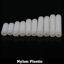 Parafuso de plástico m4 m5 m6 m8, parafuso em nylon com ponta reta, isolamento branco, tamanhos 6mm 8mm 10mm 12mm 15mm 20mm e conjunto de parafusos 2024 - compre barato