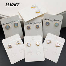 WT-E331 Wholesale Natural Freshwater Pearl Earrings Unique Design Multi style Stud Earrings Charm  For Women Summer Jewelry 2024 - buy cheap
