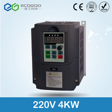 Russian Instruction! CE 220v 4kw 1 phase input 220v 3 phase output frequency converter/ ac motor drive/ ac drive/ VSD/ VFD/ 50HZ 2024 - buy cheap