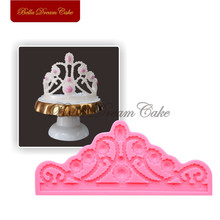 Large Size Crown Silicone Mold Cake Border Decoration Moulds Fondant Chocolate Sugarcraft Mould Cake Decorating Tools Bakeware 2024 - buy cheap