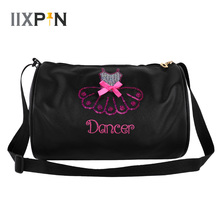 Милая детская балетная танцевальная сумка IIXPIN для девочек, блестящее платье с вышивкой и блестками, танцевальная спортивная сумка, ручная сумка, сумка через плечо для девочек 2024 - купить недорого