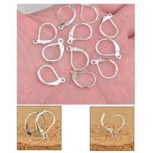 200PCS/Bag Wholesale Lot Jewelry Findings Silver Lever Back Circle Earring Earwires For Handmade Crystal Beads Stones 2024 - buy cheap