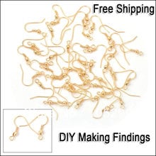 200PCS A Lot Wholesale Making Jewelry Findings  Yellow Gold Color  Hook DIY Jewelry Design Ear Wire Nice 2024 - buy cheap