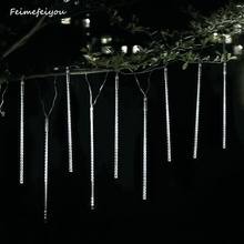 lumiere led Meteor Shower Rain AC100-240V LED christmas decorations for tree Lights Wedding Garden outdoor 2024 - buy cheap