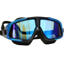 Плавательная маска, удобные силиконовые большие очки для плавания, плавательные очки, водонепроницаемые антизапотевающие очки с УФ-защито... 2024 - купить недорого