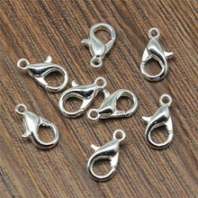 50pcs 8 Colors 12mm 10mm Metal Alloy Lobster Clasp Hooks For Necklace & Bracelet Chain DIY Fashion Jewelry Findings 2024 - buy cheap