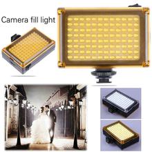 Luz de cámara 96LED luces de vídeo cámara fotográfica lámpara de zapata caliente LED regulable con placas de filtro para videocámara DV 2024 - compra barato