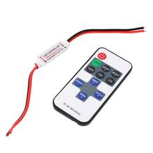 2018 DC 5~24V Led Remote Controller Dimmer with Remote Control RF Wireless RF11 key F controller Mini In-line LED Light 2024 - buy cheap