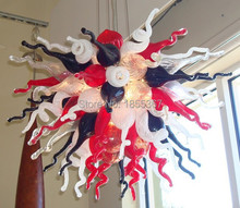 Free Shipping Home Decorative Party Lights Hand Blown Art Glass Chandelier 2024 - buy cheap