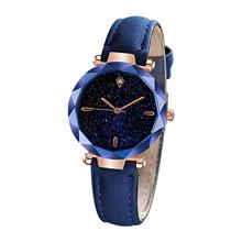 Dropshipping Women Romantic Starry Sky Wrist Watch Leather Rhinestone Designer Ladies Clock Luxury Brand Relogio Feminino 533 2024 - buy cheap