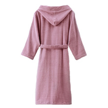 Winter Warm Bathrobes Women 100% Cotton Length Bath Robe Dressing Kimono Robes Female Women's Winter Hooded Lengthened Bathrobe 2024 - buy cheap