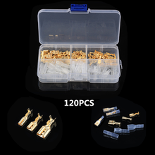 120pcs Crimp Terminals 2.8/4.8/6.3mm Insulated Seal Electrical Wire Connectors Crimping Terminal ConnectorKit 2024 - buy cheap