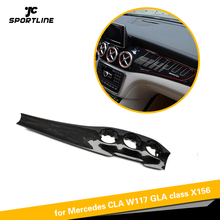 Car Center Console Air Condition Panel Decoration Carbon Fiber For Mercedes Benz X156 CLA W117 GLA X156 2013-18 2024 - buy cheap