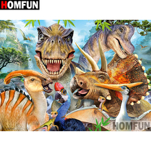 HOMFUN Full Square/Round Drill 5D DIY Diamond Painting "dinosaur" Embroidery Cross Stitch 5D Home  A08392 2024 - buy cheap