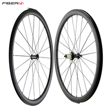 Free shipping 700C 25mm wide 38mm clincher V brake carbon wheelsets with R36 carbon hub glossy or matte road bicycle wheels 2024 - buy cheap