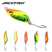 JACKFISH Metal Spoon Lure 5pcs/lot Saltwater Fishing Lure With Fishing Hook Sinking Bait For Carp Fishing Bait Bass Lure 2024 - buy cheap