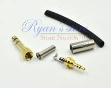1 set of silver 1/8 3.5mm Male Headphone Jack Adapter Plug Stereo Audio Connector 3.5mm to 6.5mm plug 2024 - buy cheap