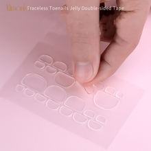 5 hojas de cinta adhesiva transparente de doble cara, pegamento para uñas del pie, Gel UV, para decoración de uñas 2024 - compra barato