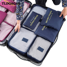 TLDGAGAS, унисекс, переносная сумка для путешествий, 7 комплектов, сумки, одежда, обувь, упаковка, органайзер для унитаза, косметичка, аксессуары для багажа 2024 - купить недорого