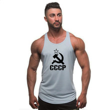 New fashion cottonBrand Clothing Bodybuilding Tank Top Men Fitness Singlet Sleeveless Shirt Solid Cotton Muscle Vest Undershirt 2024 - buy cheap