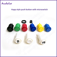 Free shipping 6PCS/lot 28mm Mounting Hole Arcade push button American style 6 Color available For Arcade Game/Cocktail Happ 2833 2024 - buy cheap