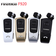 Оригинальные беспроводные наушники FINEBLUE F920, Bluetooth 4,0, наушники с вызовами, вибрация, напоминание, износный зажим, гарнитура для вождения 2024 - купить недорого