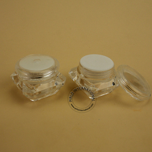 80pcs/Lot Wholesale Plastic 5g Empty Cream Jar 1/6OZ Bottle Small Diamond AS Container Mini Refillable High Quality Packaging 2024 - buy cheap