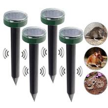 4pcs Outdoor Garden Repellent Solar Power Ultrasonic Mole Snake Bird Mosquito Mouse Ultrasonic Pest Repeller Control Garden Yard 2024 - buy cheap