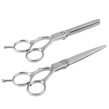 10 Pc Cutting Thinning Styling Tool Hair Scissors Stainless Steel Salon Hairdressing Shears Regular Flat Teeth Blades 2024 - buy cheap
