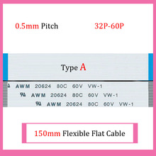 100pcs 150mm Length 0.5mm Pitch Type A Isotropy FFC FPC Flexible Flat Cable 32P 33P 34P 36P 38P 40P 42P 44P 45P 50P 54P 60P 2024 - buy cheap