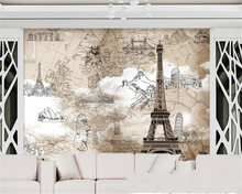 beibehang Custom papier peint mural 3d photo wallpaper fashion retro american tower fort background wallpapers for living room 2024 - buy cheap