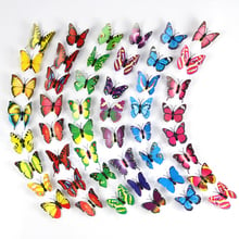 12 pieces/lot PVC 3d Butterfly wall decor cute Butterflies wall stickers art Decals home Decoration 3d butterfly wall stickers 2024 - buy cheap