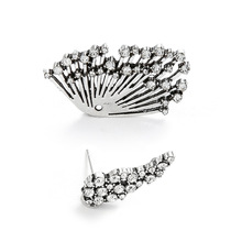 12 Sets/Lot Trendy Stud Earrings For Women Crystal Wing Earring Statement Rhinestone Eardrop Jewelry Accessories Lucky Gifts 2024 - buy cheap