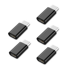 5 шт. OTG Type-C адаптер USB C к Micro USB OTG кабель Thunderbolt 3 USB Type C адаптер для Macbook Pro Samsung S9 One plus USBC 2024 - купить недорого