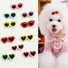 10pcs Set Pet Dog Cat Puppy Grooming Cute Sunglasses Hairpin Headdress Hair Clip Top Knot Accessories 2024 - buy cheap