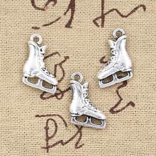 20pcs Charms Ice Skates Shoes 17x11mm Antique Silver Color Plated Pendants Making DIY Handmade Tibetan Silver Color Jewelry 2024 - buy cheap