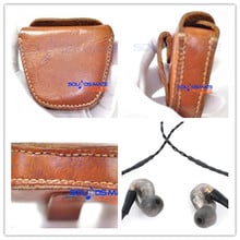 Hard Outdoor Carrying Case Box Bag For Westone UM-1 UM-2 UM-3x ,1 2 3 4 4R Earphone In Ear Headphone Genuine Natural Leather 2024 - buy cheap