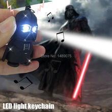 led flashlight Darth Vader 3D LED light Keychain With Sound yoda KeyChain Light-Up Toys Creative Gifts figure toy gift 2024 - buy cheap