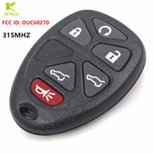 KEYECU Replacement Remote Control Key 6 Button 315MHZ OUC60270 for Cadillac Escalade for GMC Yukon for Chevrolet Tahoe 2007-2014 2024 - buy cheap