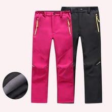 2020 Winter Children Waterproof Pants Warm Girls Leggings Trousers Kids Boys 10-12 Years Fleece Windproof Sport Pants Sweatpants 2024 - buy cheap