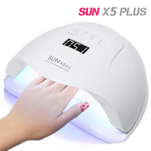 Sun x5-secador de unha, lâmpada led, sensor automático, uv, esmalte, tela lcd, ajuste de temporizador, 10/30/60/99s, ferramenta de cura 2024 - compre barato