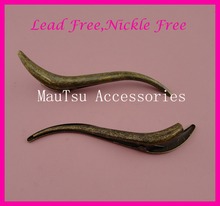 10PCS 13.0cm 5.10" antique bronze plain S shape slim Metal Beak Clip at nickle free and lead free,BARGAIN FOR  BULK 2024 - buy cheap