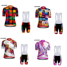 SPTGRVO LairschDan new women cycling jersey set short sleeve bicycle clothing quick dry mtb bike clothes kit equipment wear suit 2024 - buy cheap