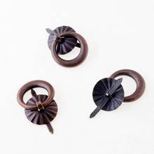 Free Shipping 5PCs Jewelry Wooden Pull Handle Dresser Drawer For Bag Round 19mm 2024 - buy cheap