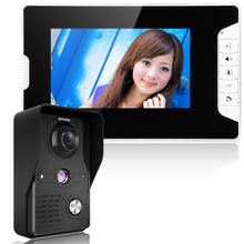 Видеодомофон, проводной дверной звонок с ЖК-дисплеем TFT 7 дюймов, внутренний монитор 700TVL, наружная ИК-камера с поддержкой разблокировки 2024 - купить недорого