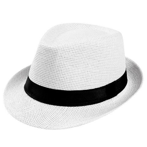 Лидер продаж, унисекс, для женщин и мужчин, модная летняя повседневная Пляжная Соломенная Панама джазовая шляпа, ковбойская фетровая шляпа #15 2022 - купить недорого