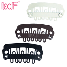 LOOF-Pinzas para pelucas en forma de U, accesorios para extensiones de cabello, 3 colores disponibles, 24mm, 100 Uds. 2024 - compra barato