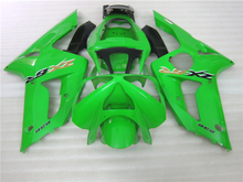 Kit de carenado ABS personalizado para motocicleta, juego de carenados de inyección para Kawasaki NINJA ZX 6R 2003 2004 zx6r 03 04, color negro y verde, JX3 2024 - compra barato