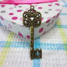 20pcs Antique bronze Animal Key charm of the lovely ornaments Zinc Alloy Jewelry Accessories DIY fashion jewelry pendant 2024 - buy cheap