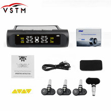 Smart Car USB or Charging Car TPMS Tire Pressure Monitoring System LCD 4 Sensors for SUV Temperature Warning 2024 - compre barato